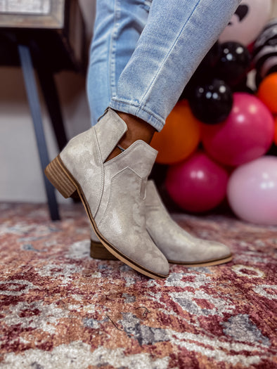 Corkys Curry Gold Metallic Bootie