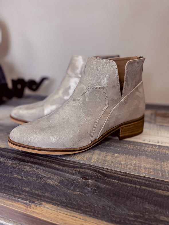 Corkys Curry Gold Metallic Bootie