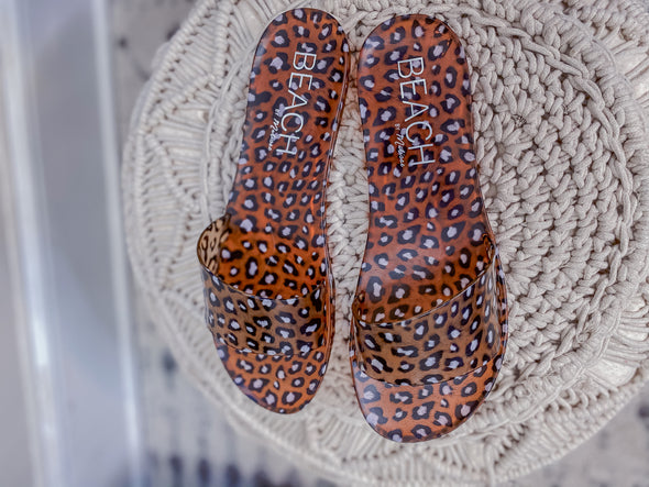 Matisse Tan Leopard Sol Slide Sandal