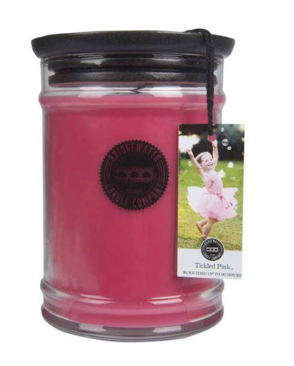 Bridgewater Tickled Pink 18oz Large Jar Candle