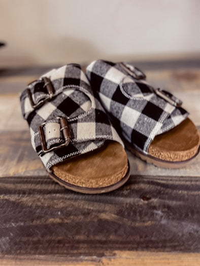 Blowfish Cream Buffalo Check Feelgoods Slip On