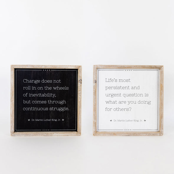 Change & Questions Double Sided Wall Decor