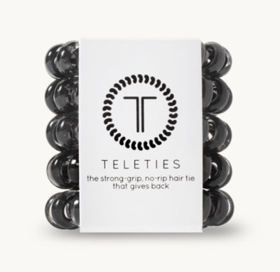 Jet Black Tiny Teleties, 5pk