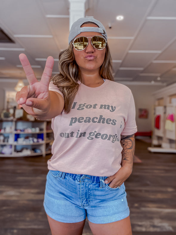 I Got My Peaches Out in Georgia Graphic Tee