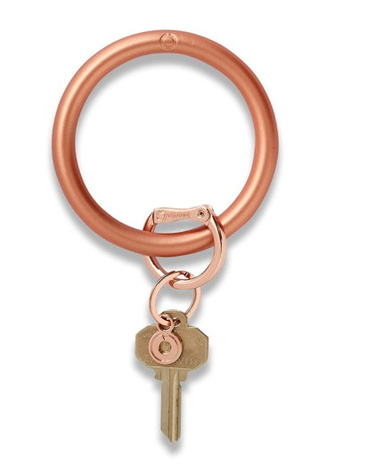 Rose Gold Metallic Oventure Big O Key Ring