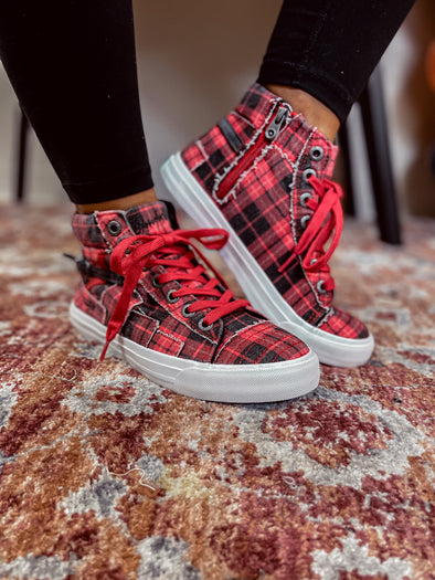 Blowfish Red Grand Canyon Plaid Memphis Sneaker