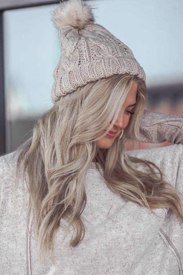 Cable Knit Winter Accessory Set