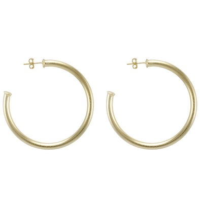 Sheila Fajl Everybody's Favorite Small Hoops Brushed 18k Gold Plated