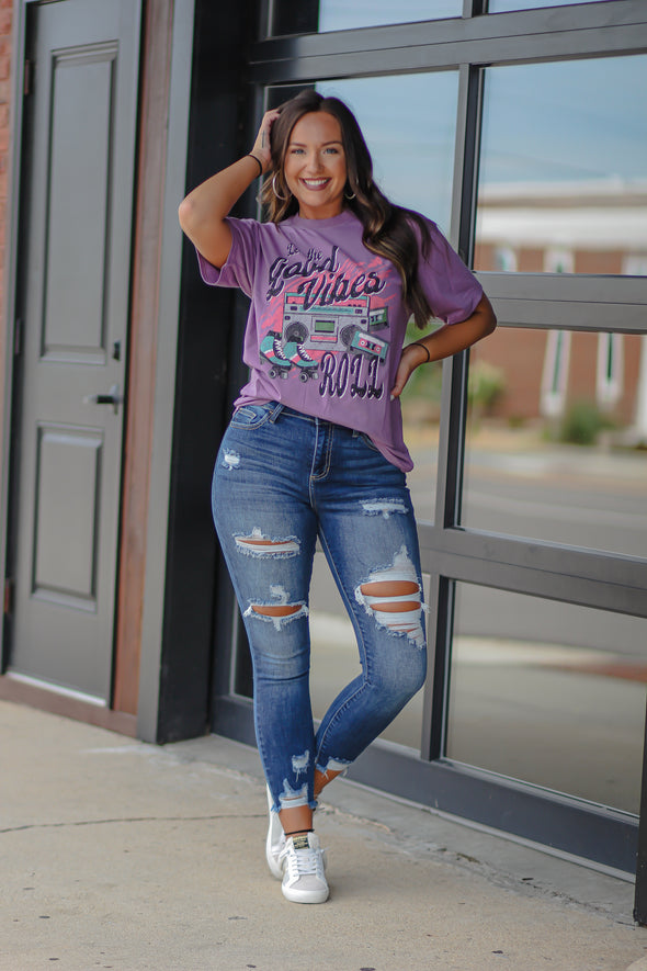 Let The Good Vibes Roll Graphic Tee