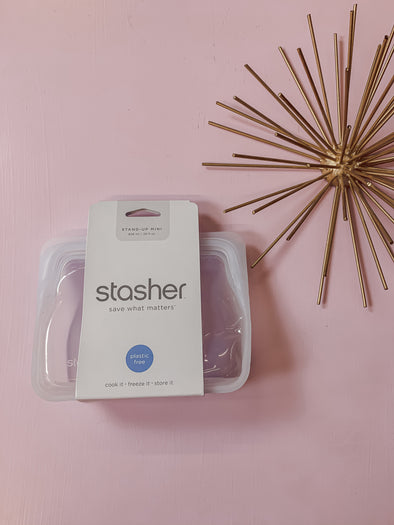 Stasher Stand Up Mini Bag in Two Colors