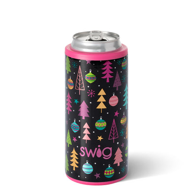 Swig Merry & Bright 12oz Skinny Can Cooler