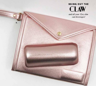 Rose Gold Slim Can Clutch