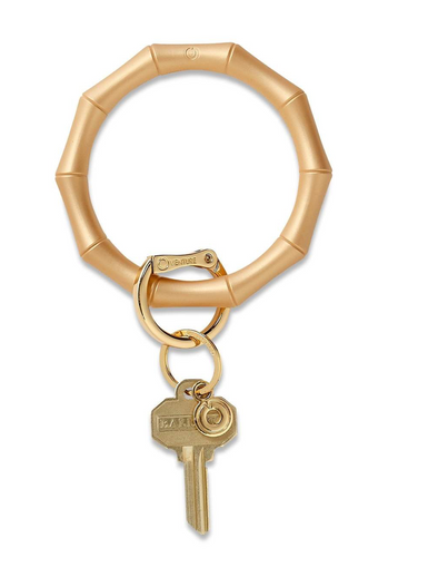 Oventure Gold Bamboo Silicone Key Ring