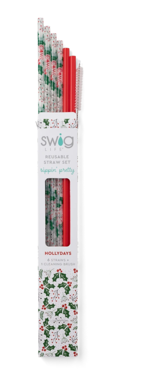 Swig Reusable Straw Set in Several Prints