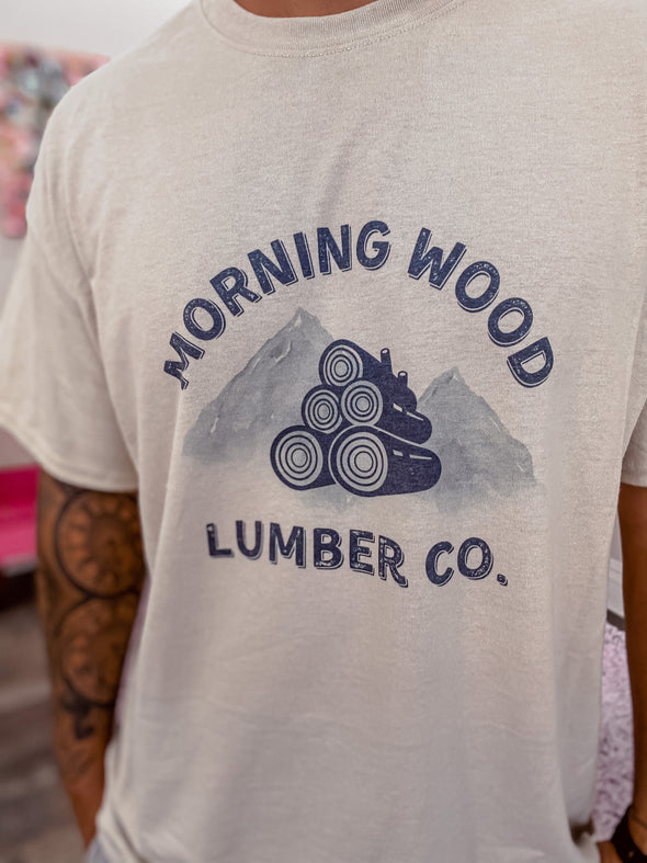 Morning Wood Lumber Co Mens Graphic Tee