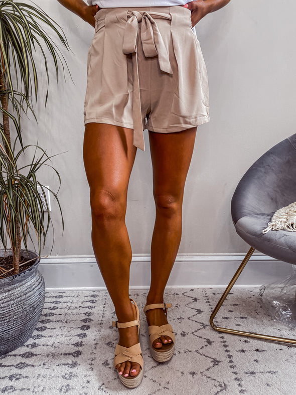 The Julie Shorts In Taupe
