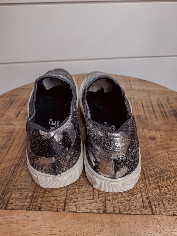 Corkys Pine Top Pewter Slip on Sneaker