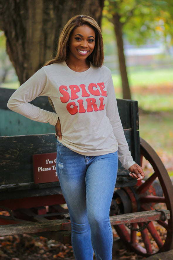 Spice Girl Long Sleeve Graphic Tee