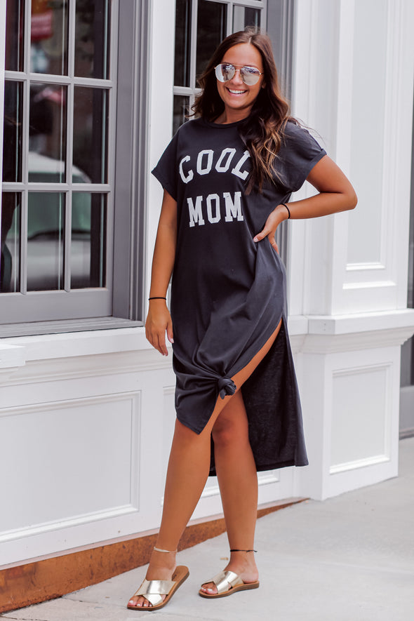 Cool Mom Graphic Midi Dress