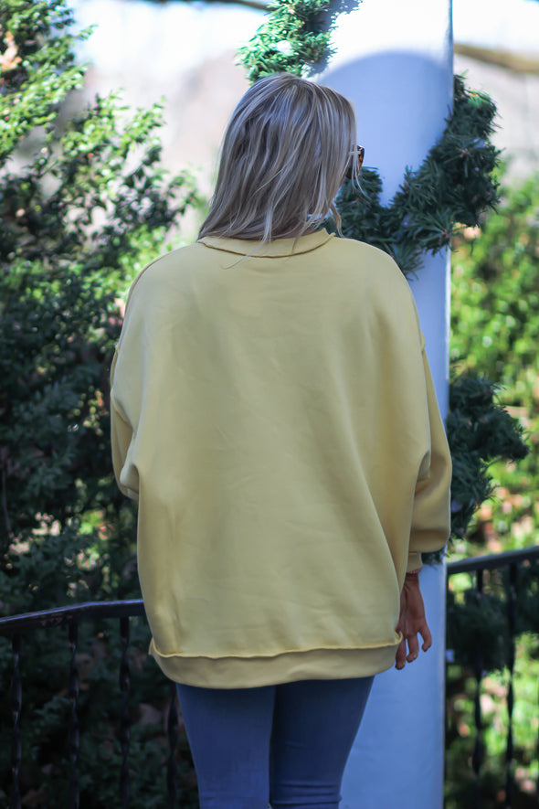 Marigold Oversized Exposed Seam Pullover
