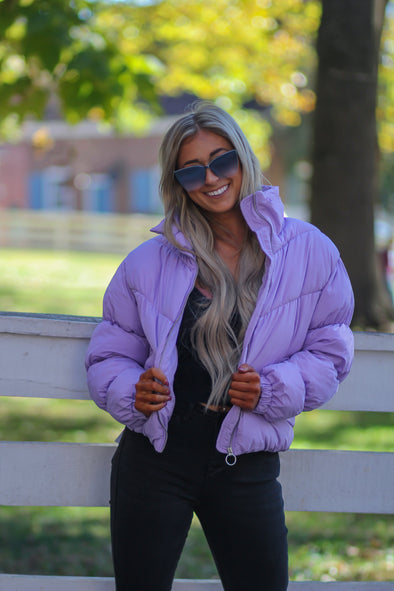 Lavender Puffer Jacket