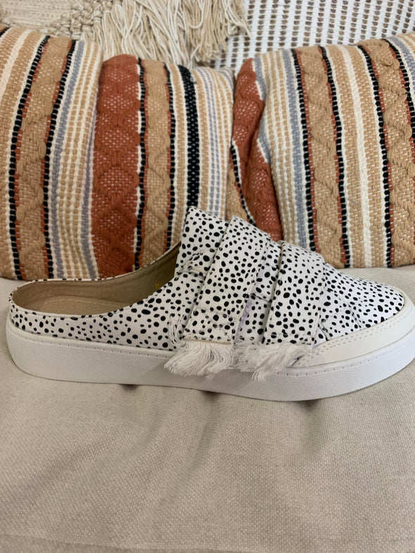 Black Dot Sneaker Mule