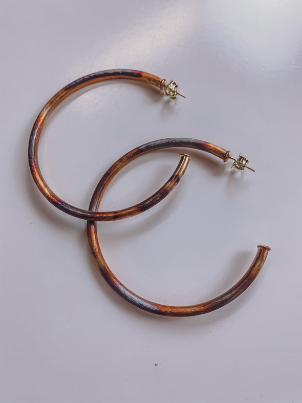 Sheila Fajl Small Everybody's Favorite Hoop in Burnished Gold