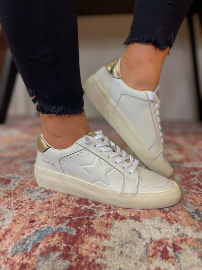 Vintage Havana White & Gold Reflex Sneaker