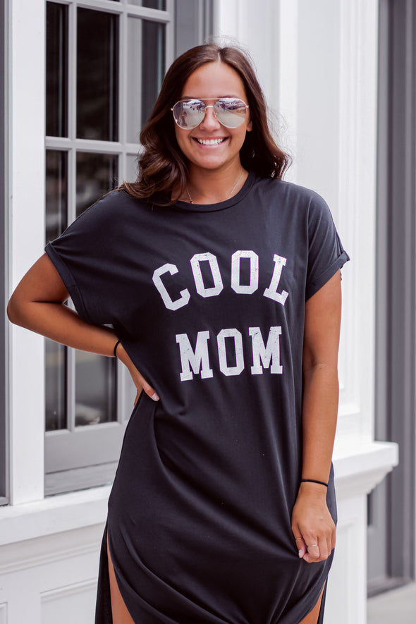 Cool Mom Graphic Midi Dress