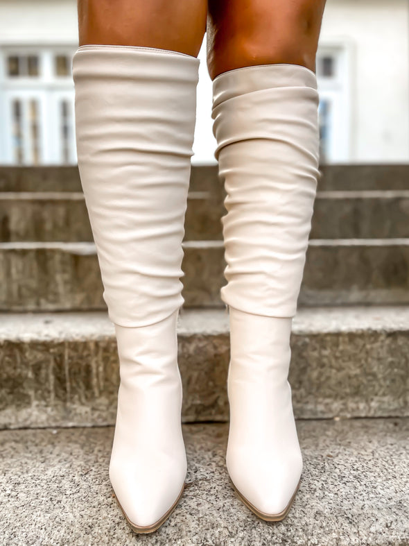 The Dolce Boot in Cream