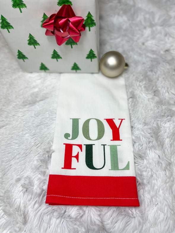 Holiday Joyful Tea Towel