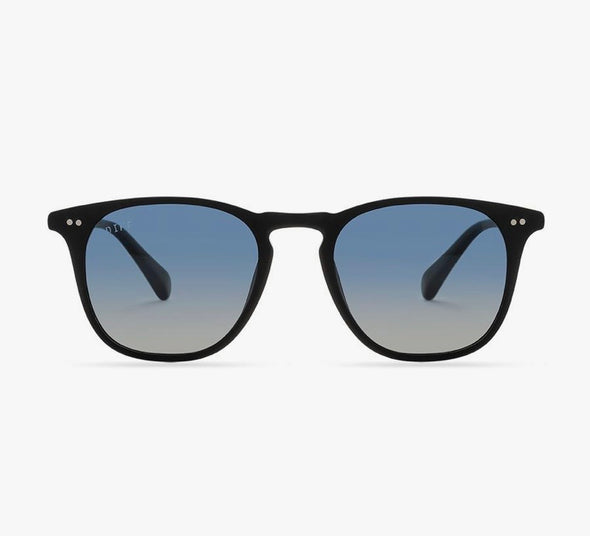 Diff Maxwell Matte Black with Aegean Gradient Flash Lens