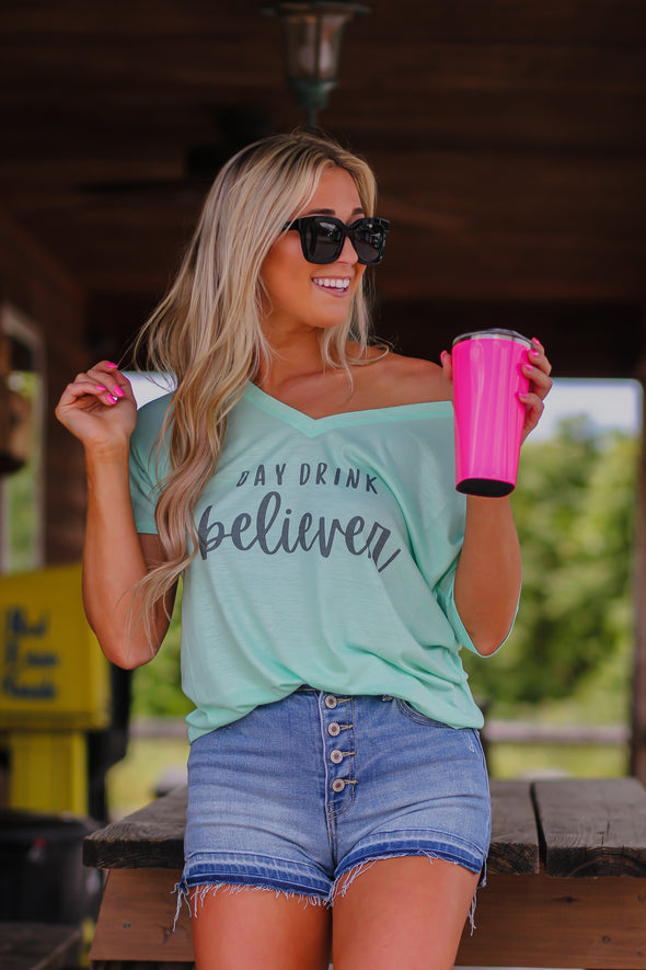 Day Drink Believer Graphic Top
