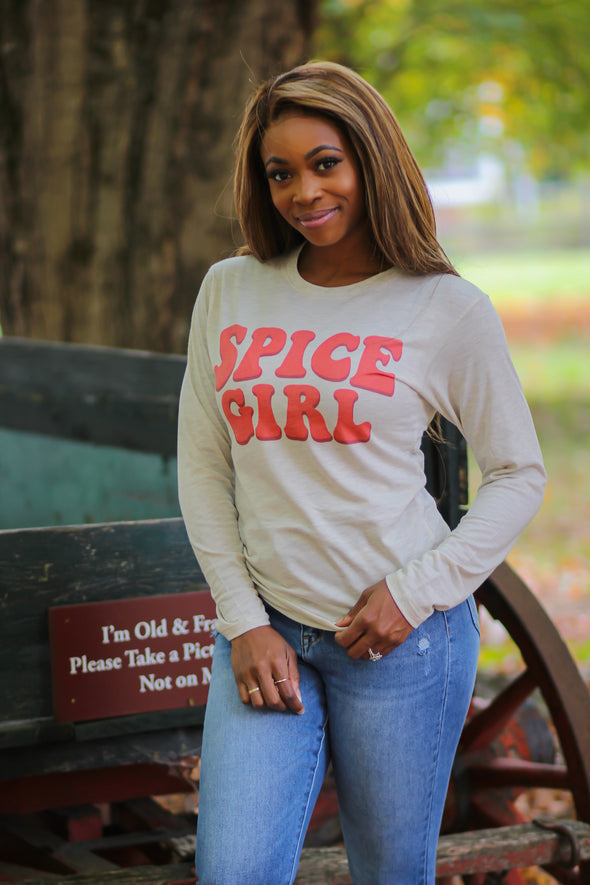 Spice Girl Long Sleeve Graphic Tee