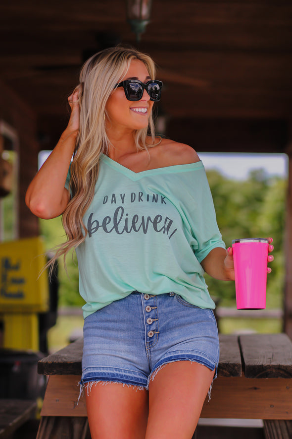 Day Drink Believer Graphic Top