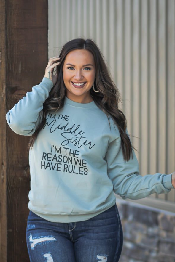 Sister Rules Graphic Pullover