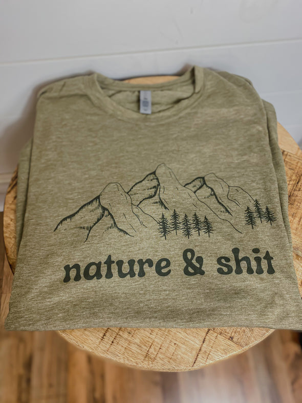 Mens Nature & Shit Graphic Tee