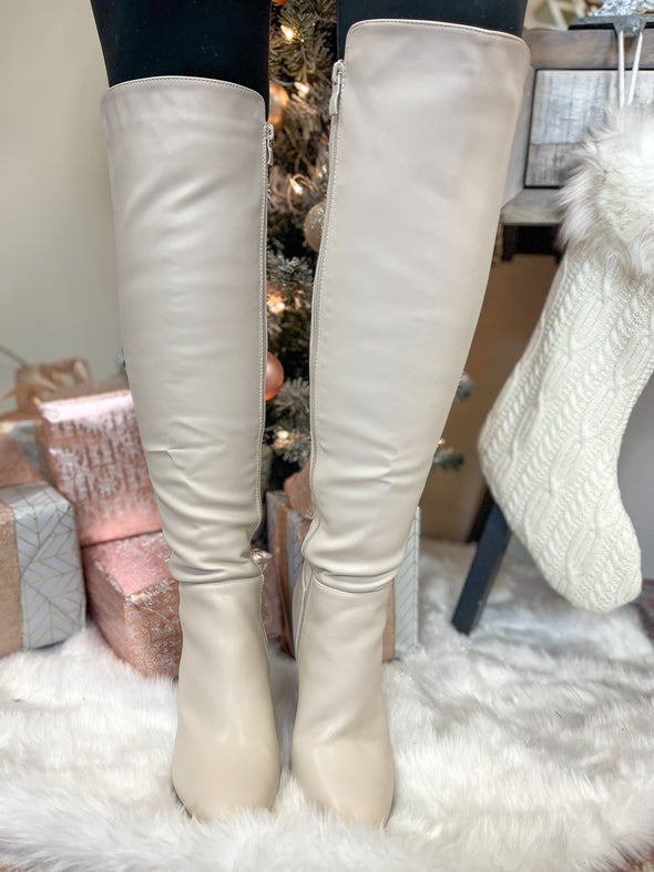 The Whiskey Boot in Ivory