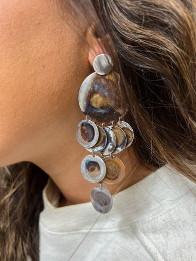 Sheila Fajl Carmelita Earrings In Burnished Silver