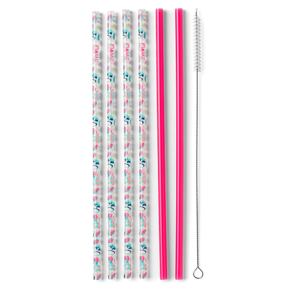 Swig Reusable Straw Set in Several Prints